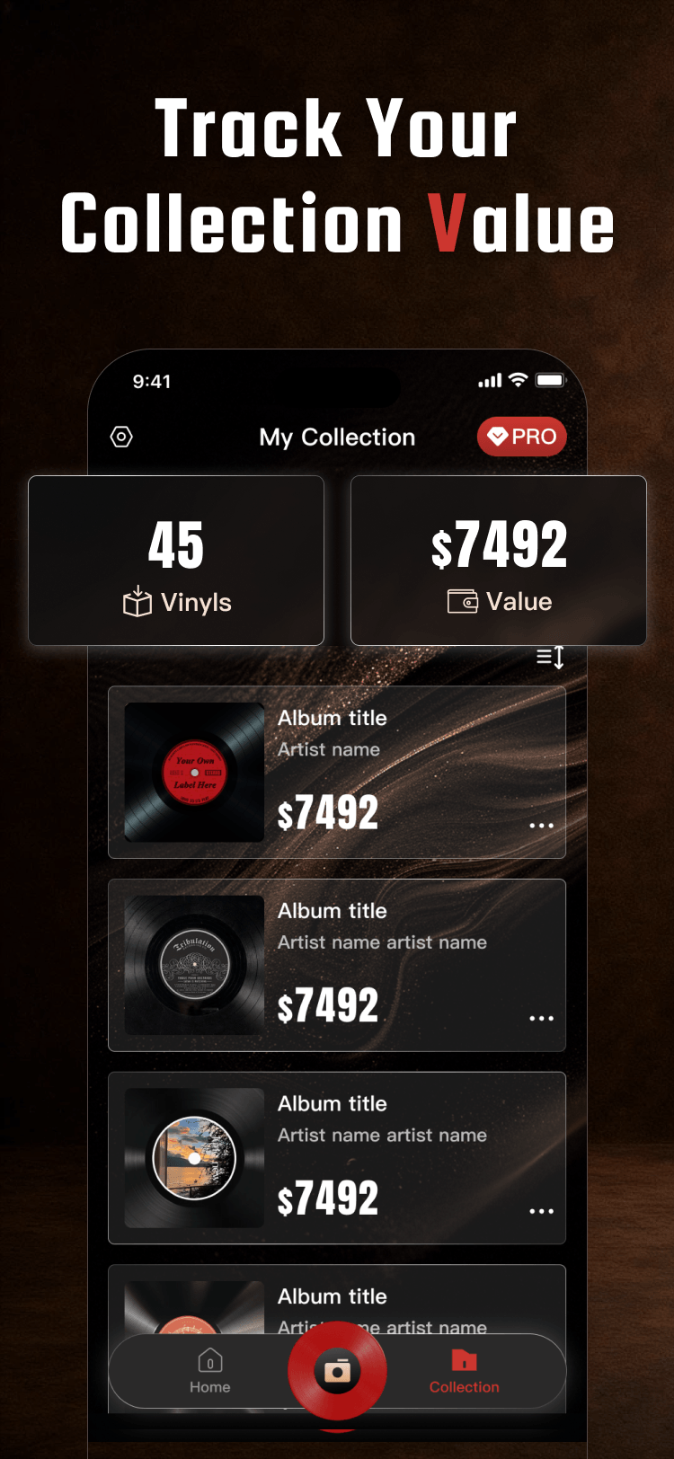 Collection Screen